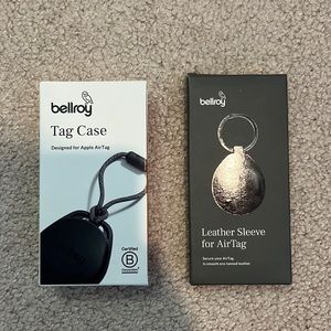 Two Bellroy air tag cases/sleeves